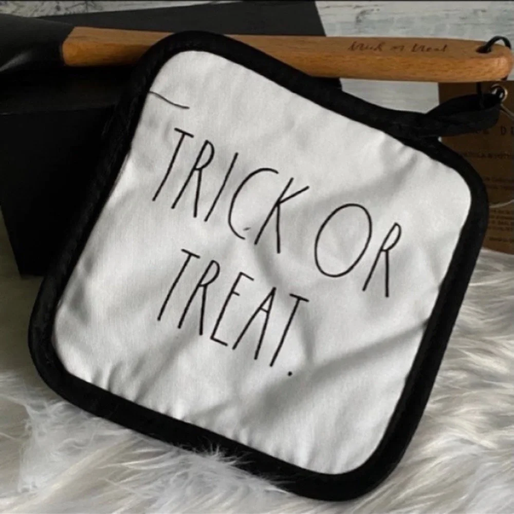 Rae Dunn TRICK OR TREAT Halloween Kitchen Set